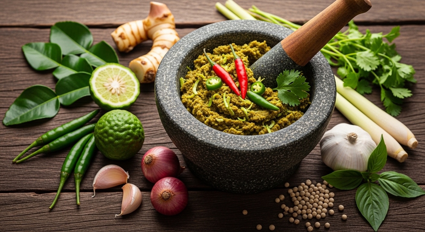 Authentic Thai Green Curry Paste From Scratch