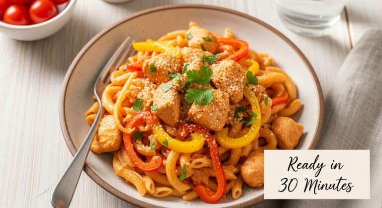 Easy Chicken Pasta Recipe (Ready in 30 Minutes)