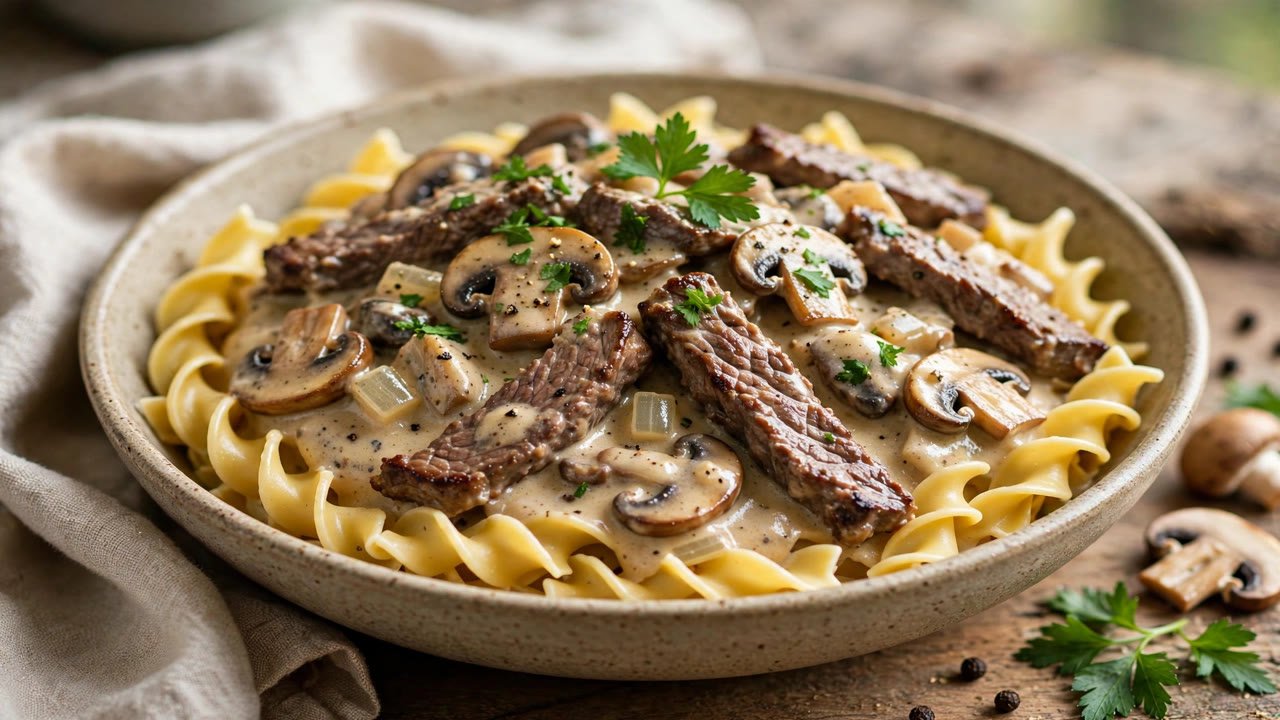 Easy Beef Stroganoff Recipe