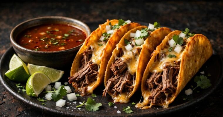Birria Tacos with Rich Consomme