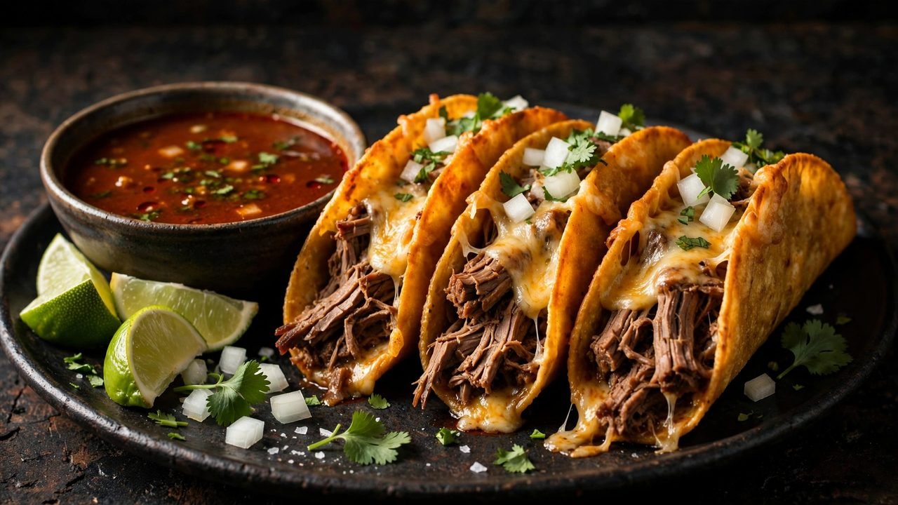 Birria Tacos with Rich Consomme