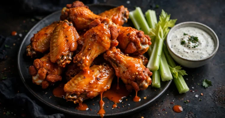 Buffalo Wings (Crispy with Homemade Sauce)