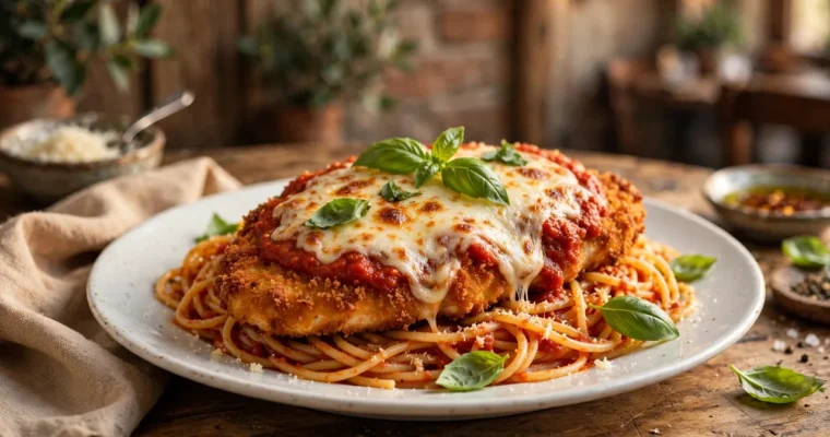 Chicken Parmesan (Crispy and Cheesy)