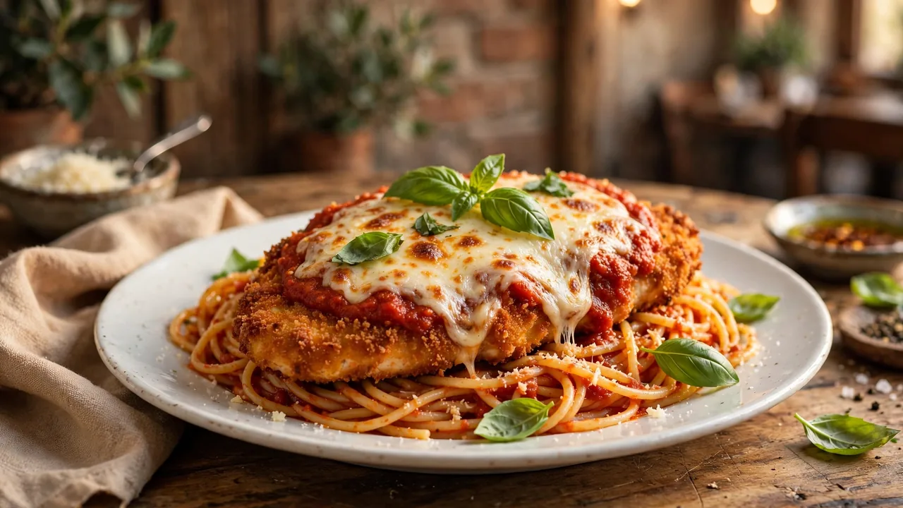 Chicken Parmesan (Crispy and Cheesy)