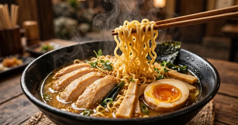 Easy Chicken Ramen (Rich Homemade Broth)