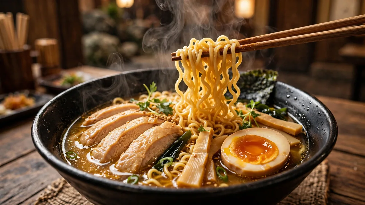 Easy Chicken Ramen (Rich Homemade Broth)