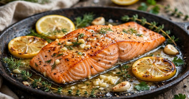 Easy Lemon Garlic Salmon Recipe