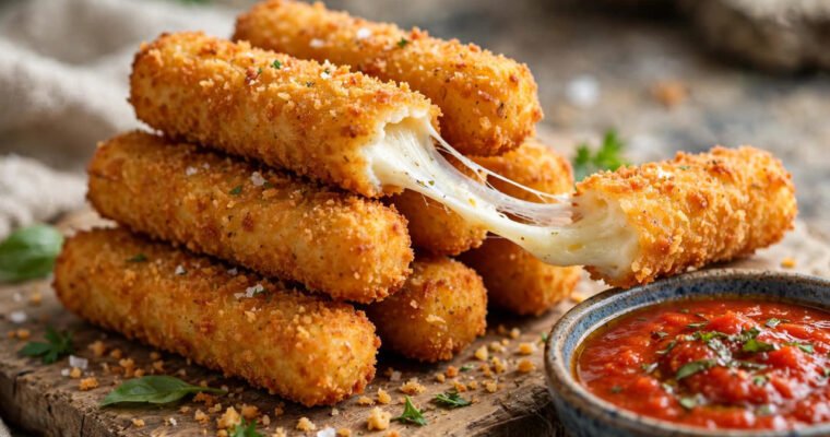 How to Make Crispy Mozzarella Sticks at Home