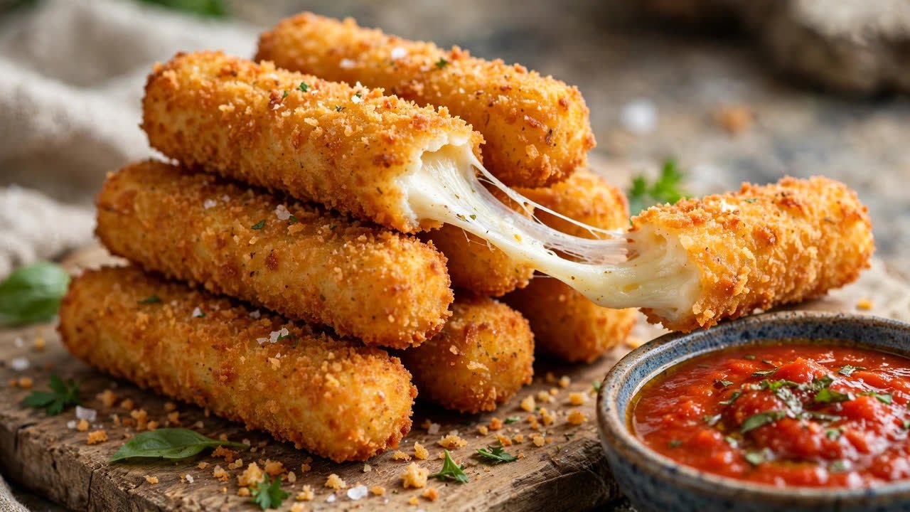How to Make Crispy Mozzarella Sticks at Home