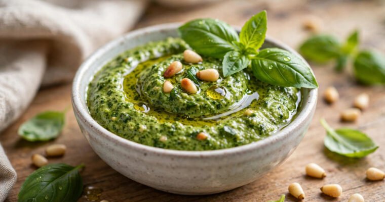 How to Make Traditional Pesto Sauce