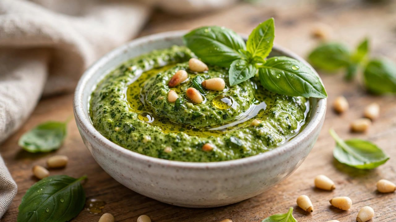 How to Make Traditional Pesto Sauce