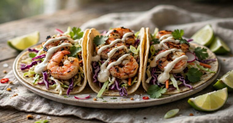 Easy Shrimp Tacos With Fresh Sauce