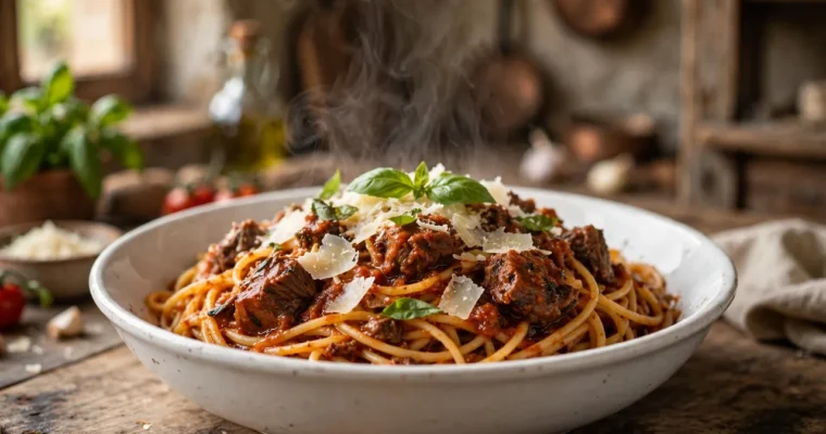 Spaghetti Bolognese (Rich Italian Meat Sauce)