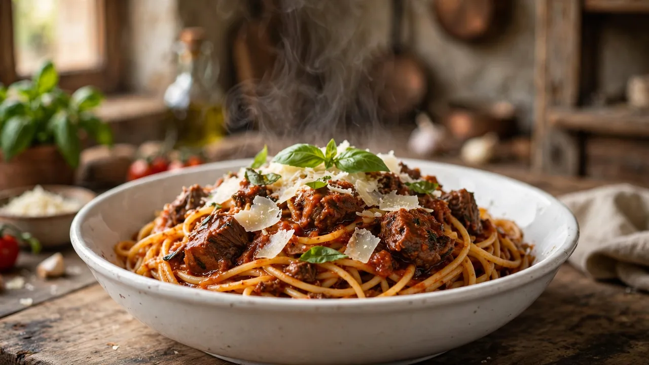 Spaghetti Bolognese (Rich Italian Meat Sauce)