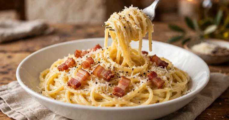Spaghetti Carbonara (Authentic Roman Recipe)